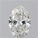 Natural Diamond 0.90 Carats, Oval with  Cut, H Color, VS1 Clarity and Certified by GIA