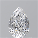 Diamante Natural 0.70 quilates, De pera , Color D, claridad VS2 y certificado GIA