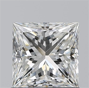 Picture of Natural Diamond 0.90 Carats, Princess with  Cut, I Color, VVS2 Clarity and Certified by GIA