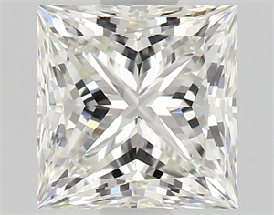 Picture of Natural Diamond 0.93 Carats, Princess with  Cut, H Color, VVS2 Clarity and Certified by GIA