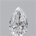 Natural Diamond 0.50 Carats, Pear with  Cut, F Color, VS2 Clarity and Certified by GIA