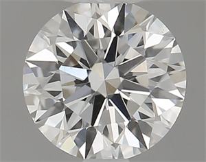 Picture of Natural Diamond 0.43 Carats, Round with Excellent Cut, F Color, VS2 Clarity and Certified by GIA