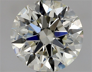 Picture of Natural Diamond 0.93 Carats, Round with Excellent Cut, K Color, VS2 Clarity and Certified by GIA