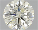 Natural Diamond 0.50 Carats, Round with Excellent Cut, L Color, SI2 Clarity and Certified by IGI
