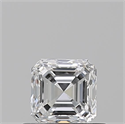 Diamante Natural 0.57 quilates, Asscher , Color E, claridad VS2 y certificado GIA