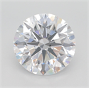 Lab Grown Diamond 5.88 Carats, Round with Excellent Cut, D Color, VVS2 Clarity and Certified by GIA