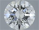 Natural Diamond 0.50 Carats, Round with Excellent Cut, H Color, VVS1 Clarity and Certified by IGI
