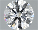 Natural Diamond 1.08 Carats, Round with Excellent Cut, D Color, VVS1 Clarity and Certified by GIA