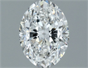 Natural Diamond 1.20 Carats, Oval with  Cut, F Color, VS2 Clarity and Certified by GIA
