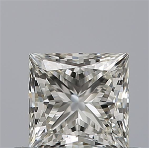 Picture of Natural Diamond 0.50 Carats, Princess with  Cut, H Color, IF Clarity and Certified by IGI