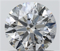 Natural Diamond 0.70 Carats, Round with Excellent Cut, F Color, SI1 Clarity and Certified by IGI