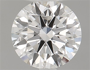 Picture of Natural Diamond 0.42 Carats, Round with Excellent Cut, G Color, IF Clarity and Certified by GIA