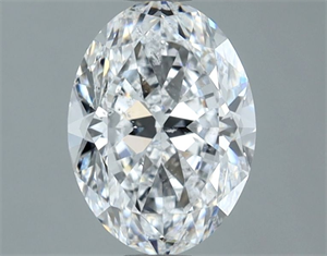Picture of Natural Diamond 1.40 Carats, Oval with  Cut, D Color, I1 Clarity and Certified by GIA
