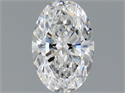 Natural Diamond 0.50 Carats, Oval with  Cut, E Color, SI1 Clarity and Certified by GIA
