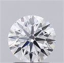 Lab Grown Diamond 1.56 Carats, Round with Ideal Cut, D Color, VS1 Clarity and Certified by IGI