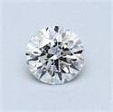 Diamante Natural 0.61 quilates, Redondo , Color F, claridad I1 y certificado GIA