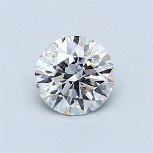 Foto Diamante Natural 0.61 quilates, Redondo , Color F, claridad I1 y certificado GIA de