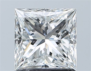 Foto Diamante Natural 1.20 quilates, Princesa , Color F, claridad VS1 y certificado GIA de