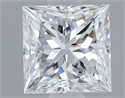 Natural Diamond 0.70 Carats, Princess with  Cut, D Color, SI2 Clarity and Certified by GIA