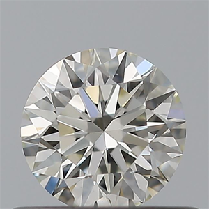 Picture of Natural Diamond 0.45 Carats, Round with Excellent Cut, I Color, VVS2 Clarity and Certified by IGI