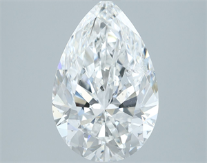 Picture of Natural Diamond 2.50 Carats, Pear with  Cut, E Color, SI2 Clarity and Certified by IGI