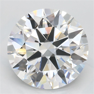 Picture of Lab Grown Diamond 3.93 Carats, Round with Excellent Cut, D Color, VVS1 Clarity and Certified by GIA