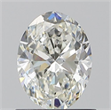 Natural Diamond 0.90 Carats, Oval with  Cut, I Color, VS1 Clarity and Certified by GIA