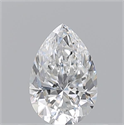 Natural Diamond 0.50 Carats, Pear with  Cut, E Color, VS2 Clarity and Certified by GIA