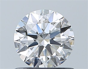 Picture of Natural Diamond 0.70 Carats, Round with Excellent Cut, E Color, VVS2 Clarity and Certified by GIA
