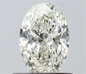 Picture of Natural Diamond 0.51 Carats, Oval with  Cut, J Color, VS1 Clarity and Certified by IGI