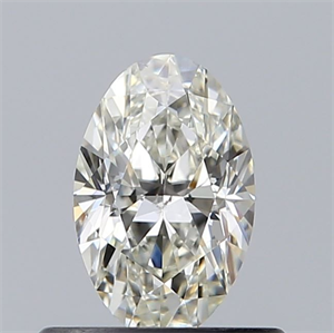 Foto Diamante Natural 0.50 quilates, Ovalado , Color J, claridad SI1 y certificado GIA de