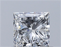 Diamante Natural 0.50 quilates, Princesa , Color E, claridad VVS1 y certificado GIA