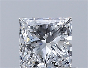 Picture of Natural Diamond 0.50 Carats, Princess with  Cut, E Color, VVS1 Clarity and Certified by GIA