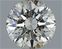Natural Diamond 0.81 Carats, Round with Excellent Cut, N Color, VVS2 Clarity and Certified by GIA