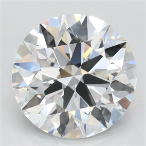 Picture of Lab Grown Diamond 3.55 Carats, Round with Excellent Cut, D Color, VVS1 Clarity and Certified by GIA
