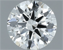Natural Diamond 0.70 Carats, Round with Excellent Cut, H Color, SI1 Clarity and Certified by GIA