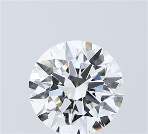 Picture of Lab Grown Diamond 2.01 Carats, Round with Ideal Cut, D Color, VVS2 Clarity and Certified by IGI