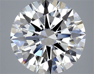 Picture of Lab Grown Diamond 4.01 Carats, Round with Ideal Cut, F Color, VS2 Clarity and Certified by IGI