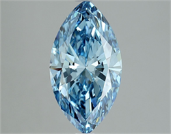 Picture of Lab Grown Diamond 3.01 Carats, Marquise with  Cut, Fancy Vivid Blue Color, VVS2 Clarity and Certified by IGI