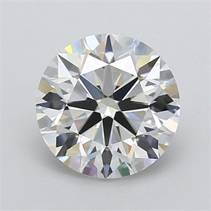 Picture of Lab Grown Diamond 3.06 Carats, Round with Ideal Cut, D Color, VVS1 Clarity and Certified by IGI