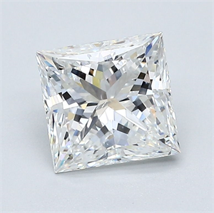 Picture of Natural Diamond 1.90 Carats, Princess with  Cut, G Color, SI2 Clarity and Certified by GIA