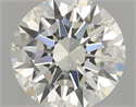 Natural Diamond 0.56 Carats, Round with Excellent Cut, J Color, VVS2 Clarity and Certified by GIA