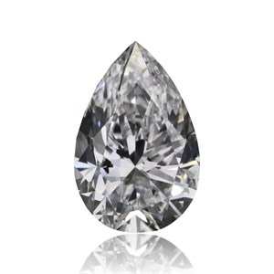Picture of Natural Diamond 0.46 Carats, Pear with  Cut, D Color, VS2 Clarity and Certified by GIA