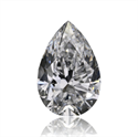 Natural Diamond 0.46 Carats, Pear with  Cut, D Color, VS2 Clarity and Certified by GIA