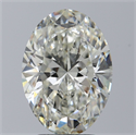 Natural Diamond 3.23 Carats, Oval with  Cut, J Color, SI1 Clarity and Certified by GIA