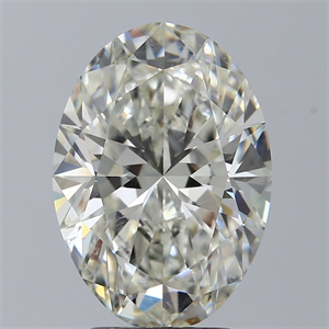 Picture of Natural Diamond 3.23 Carats, Oval with  Cut, J Color, SI1 Clarity and Certified by GIA