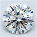 Natural Diamond 5.65 Carats, Round with Excellent Cut, H Color, VS1 Clarity and Certified by GIA