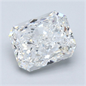 Natural Diamond 2.01 Carats, Radiant with  Cut, F Color, VS1 Clarity and Certified by GIA