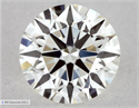 Natural Diamond 0.54 Carats, Round with Excellent Cut, I Color, VVS2 Clarity and Certified by GIA