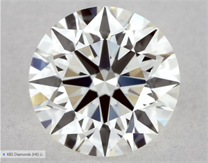 Picture of Natural Diamond 0.54 Carats, Round with Excellent Cut, I Color, VVS2 Clarity and Certified by GIA